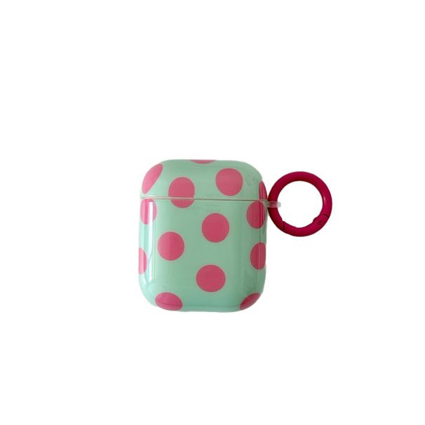 Suitable 4th Bluetooth Earphone Creative Pink And Green Polka Dot Pro 2/3rd Generation Case For Women_viptrois.com