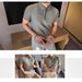 High End Men's Business Shirt Summer New Style Breathable Outdoor Thin Versatile Short Sleeved Collared Trendy Shirt_viptrois.com
