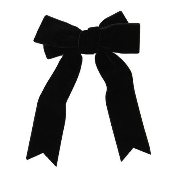 Hair Clips Elegant Decorative Styling Accessories Hair Pins with Long Ribbon Big Bow for Girl_viptrois.com