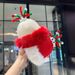 New deer horn for children in winter, cute warm plush hat, thick and face enhancing, small knitted yarn hat_viptrois.com
