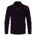 Loom Loom Foreign Trade Cross-Border Half Turtleneck Sweater For Men Winter Thick Korean Version Zipper Collar New Style_viptrois.com