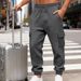 Men's Heavyweight Winter Workwear Joggers – Slim Tapered Utility Pants With Jacquard Detail_viptrois.com