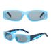 Retro Small Frame Sunglasses - Unisex Square Narrow Frame With Wide Legs (3 Sun Visor Styles, 2025 Color Matching)_viptrois.com