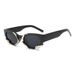 New Small Frame Plastic Tooth Sunglasses Style Accessories Sunglasses Cat Eye Trend Retro Anti Ultraviolet_viptrois.com