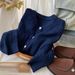 Casual Old Money Style Pony Embroidery Cable Knit Cardigan For Women Autumn Winter Early Spring Round Neck Sweater Coat_viptrois.com