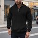 Pure Pure Cross-Border Independent Station Hot-Selling Half-Zip Sweatshirt Men, New Loose Fit Large Size Stand Collar_viptrois.com