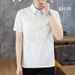 Summer Style Polo Shirt 92.8% Cotton Korean Version Men's Short Sleeved Lapel Fashionable T-shirt We2906_viptrois.com