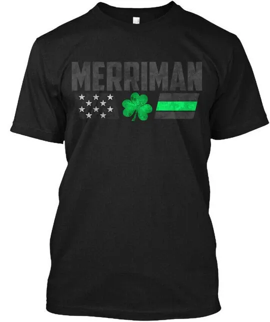 Merriman Family Lucky Clover Flag T-Shirt Mens Womens Tees Top Made In The USA Size S To 5XL_viptrois.com