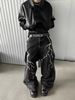 2025 American Style Niche Design Embroidered Lightning Loose Jeans Men And Women Casual Street Straight Mopping Trousers_viptrois.com