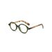 Old Money Style Temperament Oval Small Frame Glasses Plain Face Artifact Small Face Amber Rough Edge Anti Blue Light Reading Glasses T1381_viptrois.com