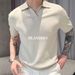 Men's Slim Fit Short Sleeve Polo Shirt - Breathable & Wrinkle-Free Knit Casual Top For Summer_viptrois.com