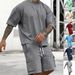 Men's Summer Casual Sport Outfit - Quick-Dry Short Sleeve T-Shirt & 5-Inch Shorts Set (Black, Grey, Navy, Khaki, More Colors)_viptrois.com