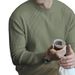 Men's Striped Crew Neck Knit Sweater, Relaxed Fit Long Sleeve Casual Pullover, Breathable Cotton Blend Essential Top For Fall & Winter_viptrois.com