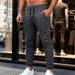 Men’s Slim Fit Sweatpants With Zipper Pockets – Gym & Casual Stretch Joggers (Khaki/Black/Army Green/Navy/Dark Gray, S-XXXL)_viptrois.com