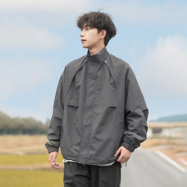 Outdoor Waterproof Quick Drying Jacket, Loose Casual Jacket, Autumn Mountaineering Workwear Jacket, Men's Jacket_viptrois.com