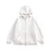 Unisex Hooded Fleece Jacket – Oversized Zip-Up Sweatshirt With Cozy Lining (Black/Heather Grey/Navy, Sizes M-3XL)_viptrois.com