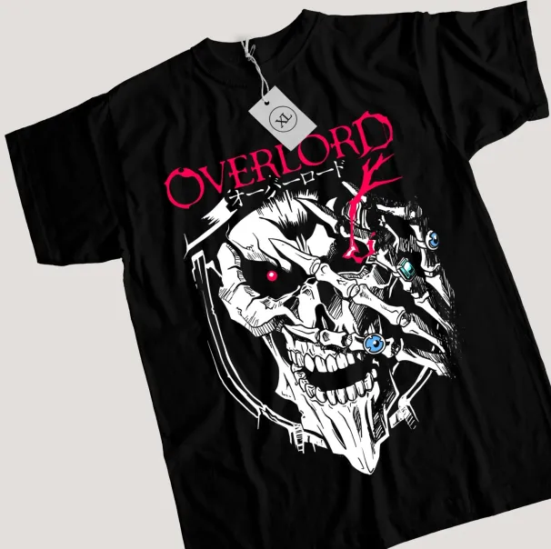 Overlord Ainz T-Shirt Mens Womens Tees Top Ooal Gown Albedo Skull Anime Manga Gifts Shirt All Size_viptrois.com