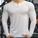 Men's Performance Half-Button Training Tee – Breathable Slim Fit Basketball & Running Shirt (White/Black/Pinkish/Blue/Dark Gray, S-XXXL)_viptrois.com