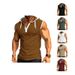 Men's Clothing Summer Vest Heavy Hooded Waistcoat Trendy Brand Casual Sleeveless T Shirt_viptrois.com