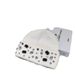 Women's Hats Rhinestone Rabbit Fur Wool Hat Autumn And Winter White Large Head Circumference Knitted Hat Show Face Small Northeast Wool Hat Cold Hat_viptrois.com