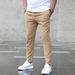 Men's Cropped Casual Trousers - Slim Fit Business & Streetwear Pants (S-3XL, 5 Colors) Men's Clothing_viptrois.com