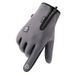 Cycling gloves men's fall and winter anti-splash plus velvet warm non-slip full-finger outdoor mountaineering sports gloves ladies_viptrois.com