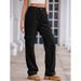 "Women's Multi-Pocket Loose Fit Wide Leg Trousers – Comfortable Workwear & Casual Pants With Slimming Design"_viptrois.com