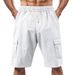 Men's Breathable Cargo Shorts – 5-Inch Inseam Workwear & Beach Casual Shorts With Multiple Pockets_viptrois.com