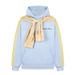American Letter Embroidery Detachable Plaid Shawl Hooded Sweatshirt 2025 Unisex Autumn Loose Couple Ins Style_viptrois.com