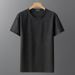 Men's Clothing Plus Size Ice Silk Short Sleeved T Shirt Plus Size Plus Size Men's Fat Fat Guy Loose Summer Casual Loose Short Sleeved T Shirt_viptrois.com