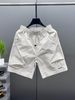 Summer Ice Silk Loose Casual Cargo Shorts For Men Solid Color Couple Five Point Pants Men's Clothing_viptrois.com