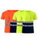 Men's Clothing reflective strip quick drying T shirt construction site reflective clothing work clothes_viptrois.com