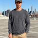 Cross-border Spring And Autumn American New Products Loose Casual Men's Simple Sports Jacquard Crew Neck Long-sleeved Sweater_viptrois.com