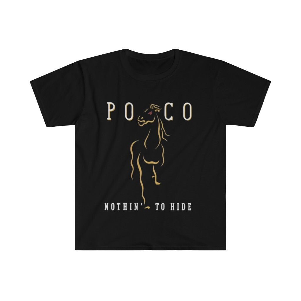 Unisex Soft Cotton 100% Cotton T-shirt Mens Tees Top Band Poco. Nothin' To Hide_viptrois.com