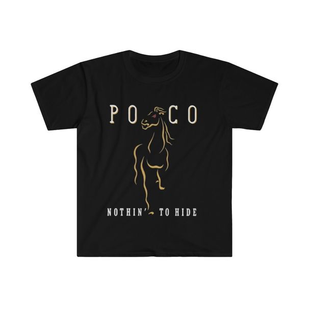 Unisex Soft Cotton 100% Cotton T-shirt Mens Tees Top Band Poco. Nothin' To Hide_viptrois.com