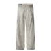 Men's Clothing Distressed Dirty White Jeans Men And Women Loose Deconstructed Design Straight Washed Wide Leg Pants_viptrois.com