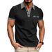 Men's Short-Sleeve Shirt – Classic Button-Up Design, Color-Blocked Style For Casual & Sporty Wear_viptrois.com