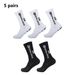Premium Football Socks With Grip Dots - Breathable, Anti-Slip, Moisture-Wicking Sports Socks For Men & Women (5-Pack, Assorted Colors)_viptrois.com