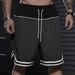 Men's Clothing Fashion Loose Casual Sports Contrast Color Basketball Shorts_viptrois.com