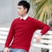 Pure Winter New Round Neck Sweater , Solid Color Slim Fit Knitwear, Trendy Long Sleeve Base Layer Warm Knit Top For Youth_viptrois.com