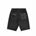 Men's Clothing High Street Casual Shorts Y2K Retro Hip Hop Letters Embroidered Jorts Denim Shorts_viptrois.com