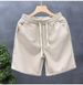 Waffle Shorts Men's Summer Thin Trendy Brand All-match Shorts Men's Sports Loose Straight Beach Pants_viptrois.com