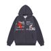 American Style Embroidered Galloping Horse Letter Hooded Sweatshirt Zipper Cardigan Unisex 2025 Loose Jacket_viptrois.com
