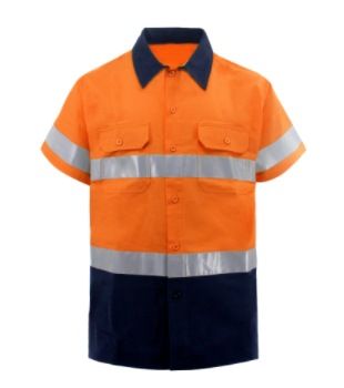 Men's Clothing Pure Cotton Reflective Strip Shirt Reflective Pants Split Work Clothes Men's Long Sleeve Cotton Reflective Clothing_viptrois.com