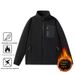 Loom Men's Fleece Autumn Winter Double-Sided Thickened Stand Collar Sweatshirt Windproof Warm Loose High-End Feel Jacket_viptrois.com
