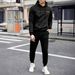 Men's Printed Hoodie & Jogger Set – Premium Fleece-Lined Two-Piece Outfit, Winter-Ready Streetwear With Moisture-Wicking Comfort_viptrois.com
