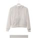 Men's Clothing Hooded High-Neck Zip-Up Sweatshirt For Women - Soft Cotton Fleece Pullover, Relaxed Fit, Short Length, Casual Streetwear_viptrois.com