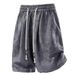 Men's Summer Style Diamond Jacquard Breathable Five Point Pants Sports Shorts_viptrois.com