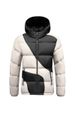 Men's Lightweight Winter Jacket With Graphene Lining, Contrast Color Design, Thickened Hooded Zip-Up Coat For Casual & Outdoor Activities_viptrois.com
