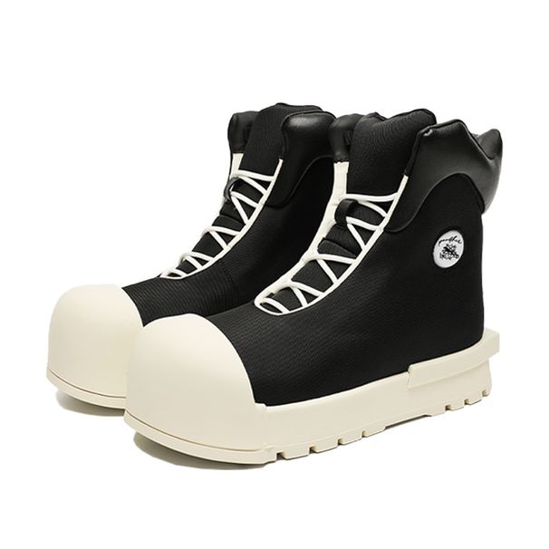 Big Head Martin Boots Thick Sole Heightening Round Head High Top High-end Sports And Leisure Men's Shoes_viptrois.com